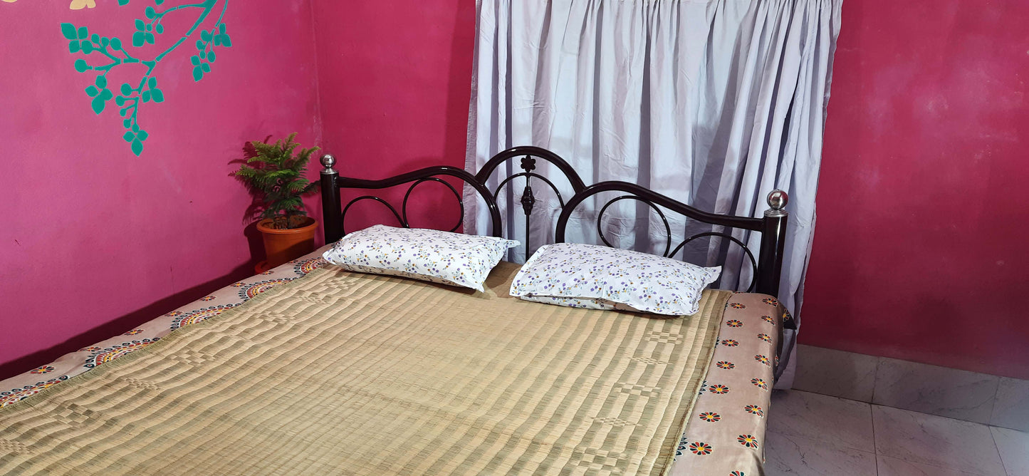 MONTISA Premium Chatai Mat for Home made of Madurkathi grass, Handwoven, Eco-friendly Floor mat -T2 PRM