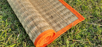 MONTISA Yoga Mat for kids made of organic Madurkathi Grass Rollable travel friendly 24 inches x 70 inches –T2-01