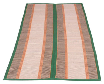 Madurkathi Chatai Mat Foldable Handwoven Eco-friendly perfect for sleeping, sitting, Yoga - T3-18