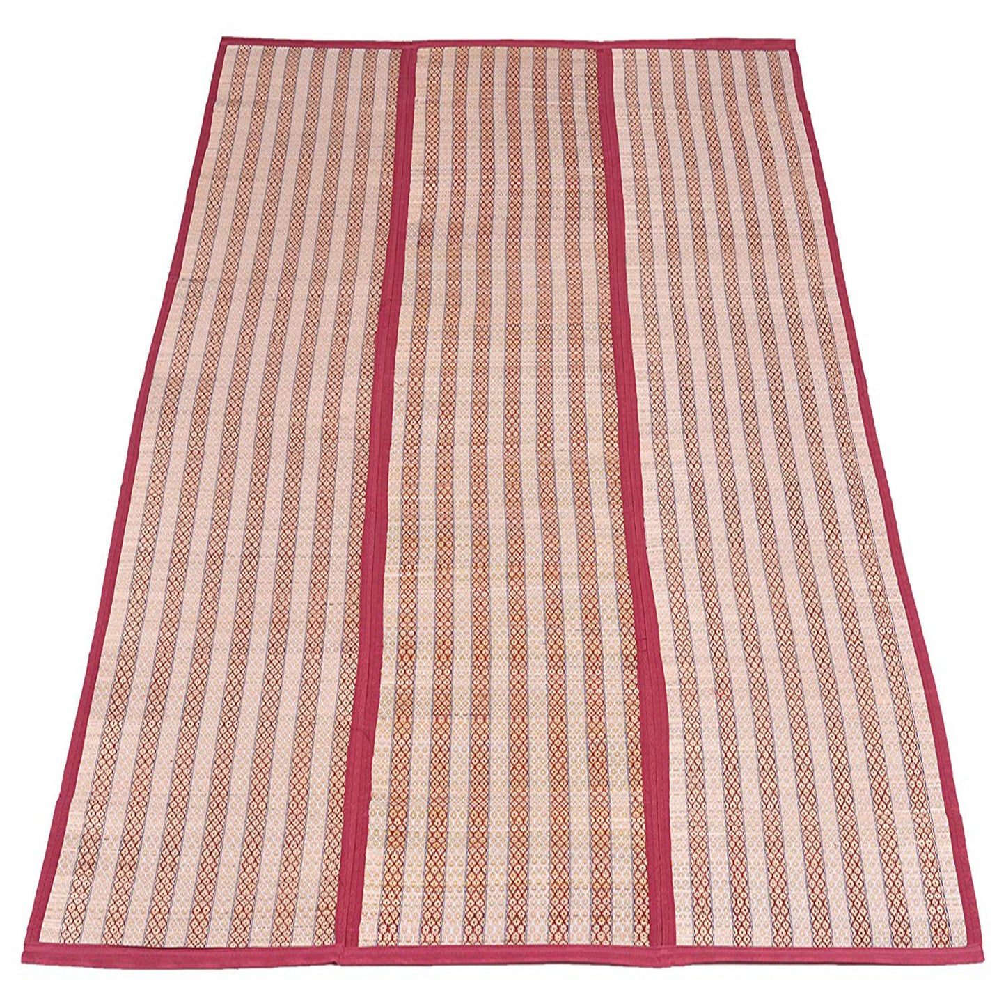 Chatai Floor Mat Foldable handwoven Organic made of Madurkathi Grass for  Sleeping, Sitting, yoga - T3-22