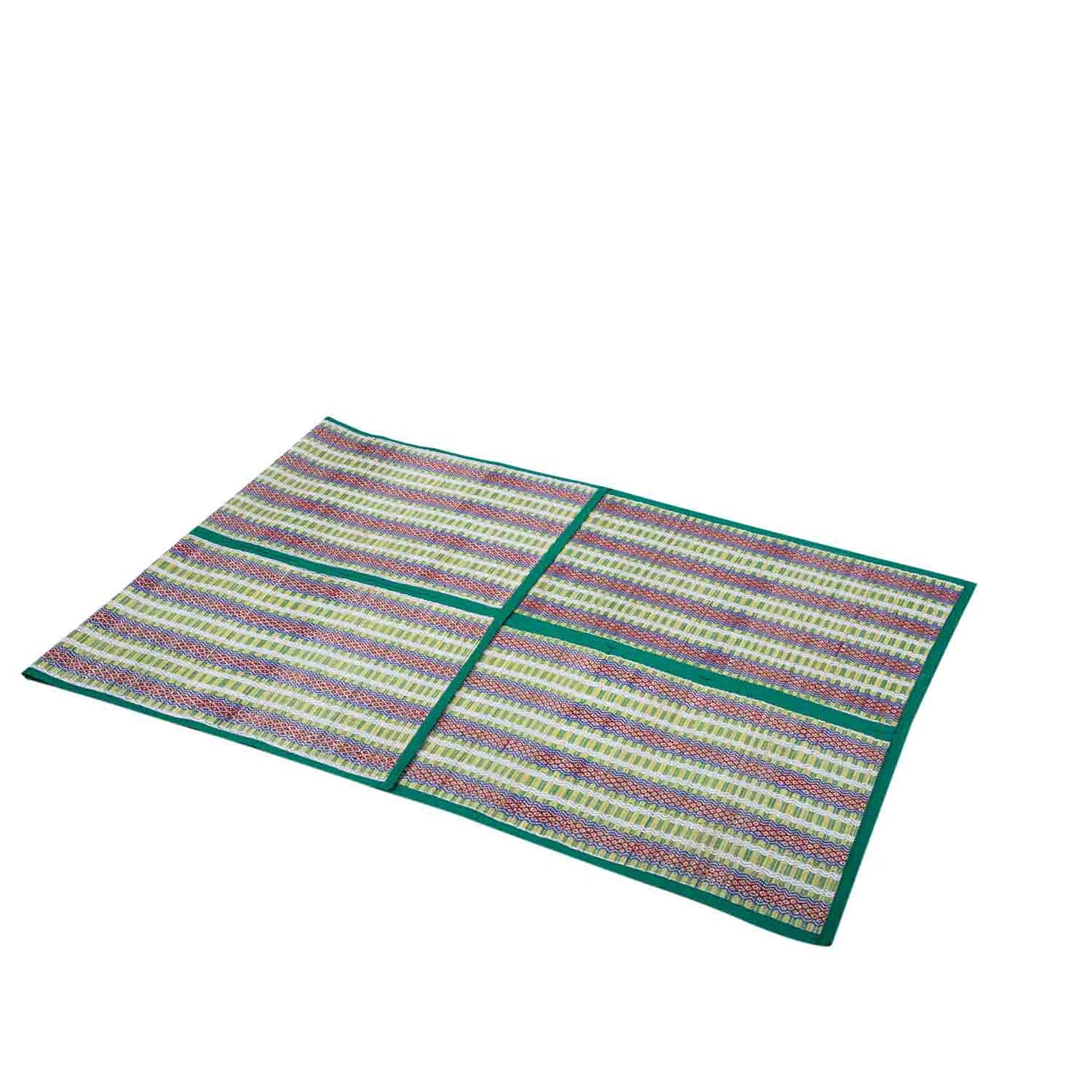 Madurkathi Chatai Mat Foldable Handwoven Eco-friendly perfect for sleeping, sitting, Yoga - T3-39