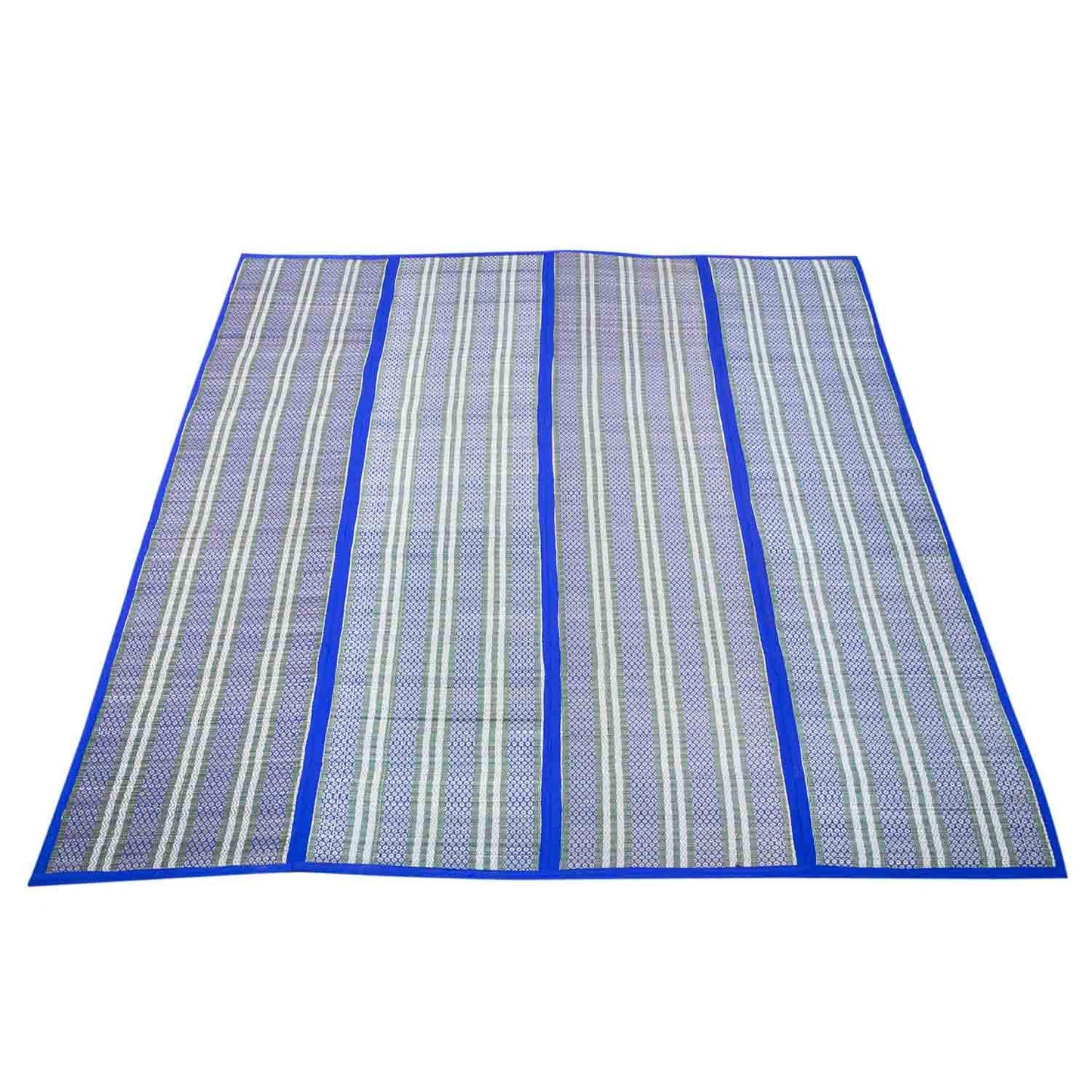 Designer Organic Chatai Mat Foldable made of Madurkathi Grass for Indoor and Outdoor Usages - T3-42