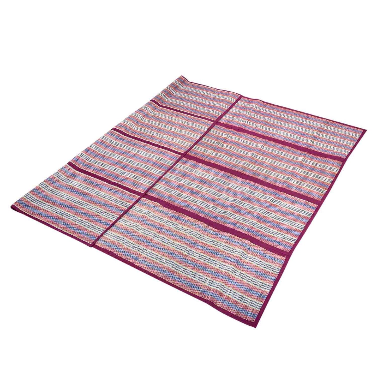 Chatai  Floor Mat Foldable handwoven Organic made of Madurkathi Grass for Sleeping, Sitting on Floor - T3-43