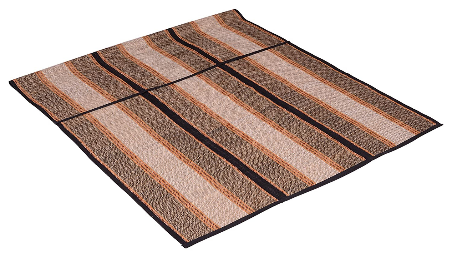 Chatai Mat Foldable handwoven Organic made of Madurkathi Grass for Multipurpose Use - T3-16