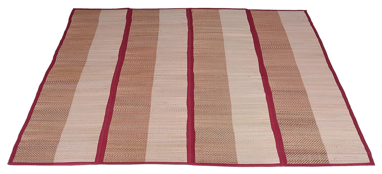 Folding Chatai Floor Mat  Made of Madurkathi Grass Handwoven -T3-09