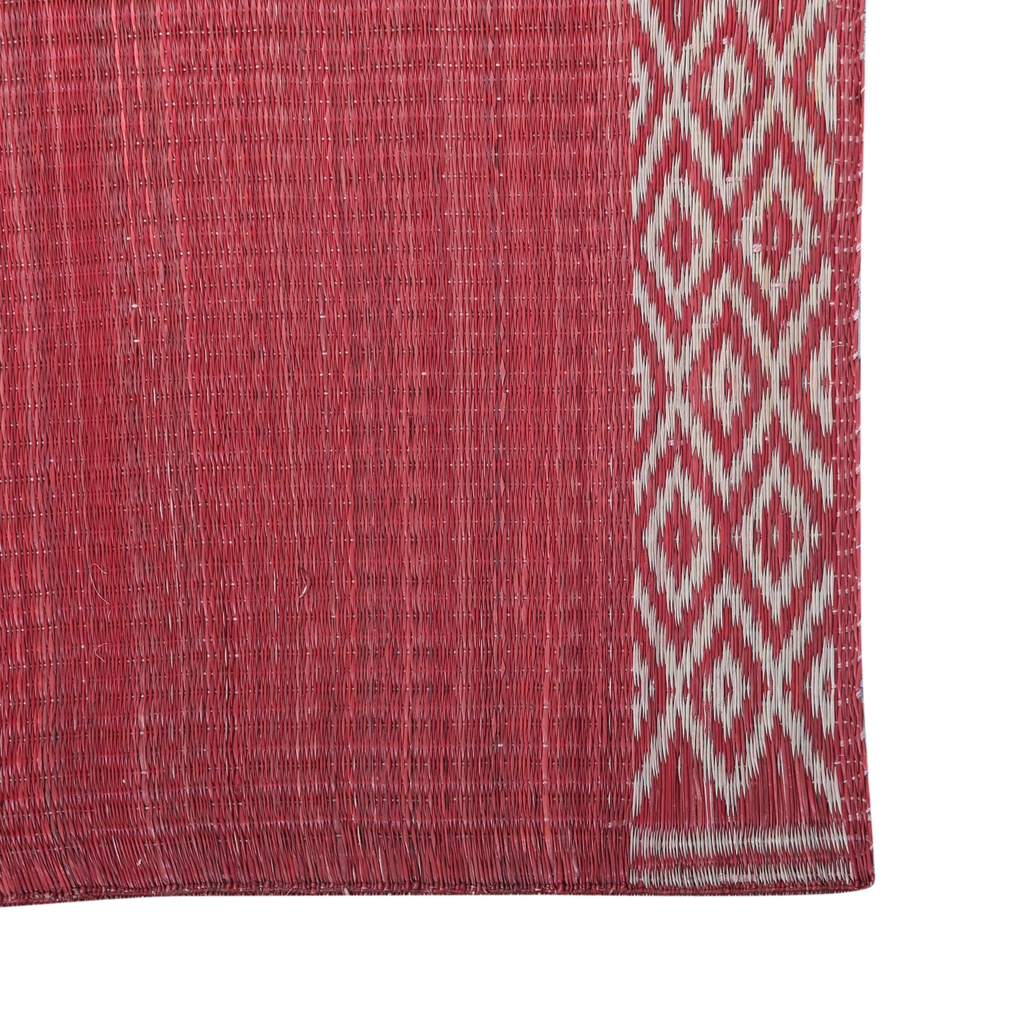 Masland Madurkathi Table Mat Set: A Superfine Premium Madurkathi Grass Handwoven Designer Dining Table Mat  Set (12×18 inches) with Runner(12×49 inches) Heat Resistant Eco-friendly Placemat with natural Border-MTM-05