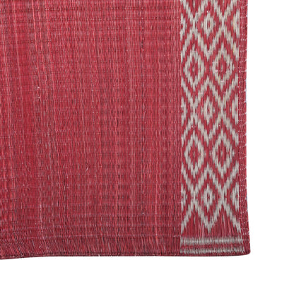 Masland Madurkathi Table Mat Set: A Superfine Premium Madurkathi Grass Handwoven Designer Dining Table Mat  Set (12×18 inches) with Runner(12×49 inches) Heat Resistant Eco-friendly Placemat with natural Border-MTM-05